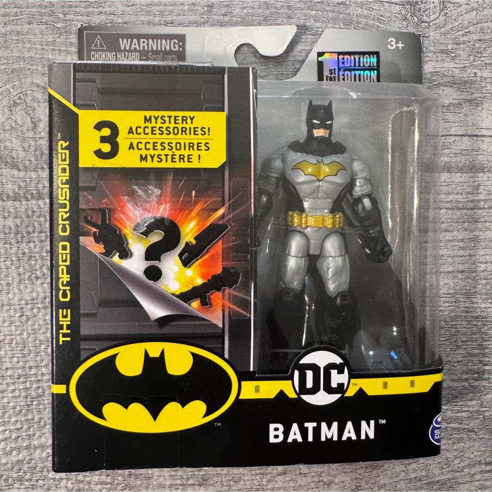 Batman Rebirth 4" Action Figure Spinmaster DC Comics 1st Ed Mystery Accessor NIB